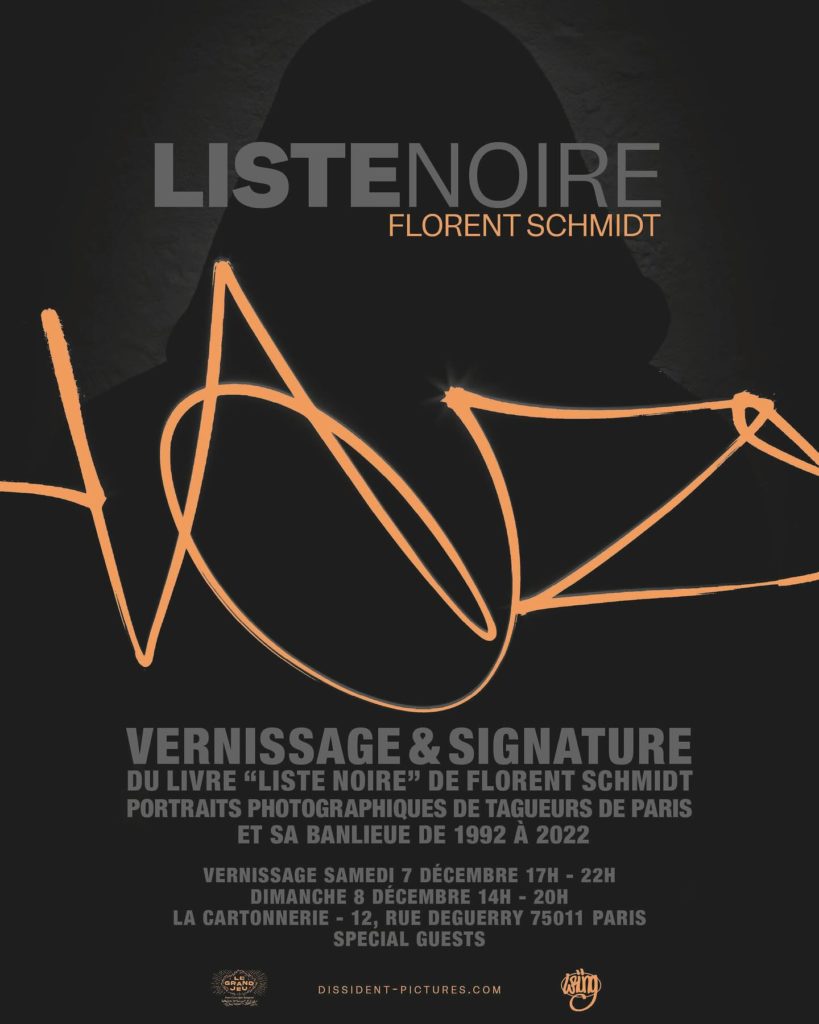 vernissage florent schmidt liste noire 7 décembre 2024