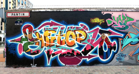 Graffiti yellow Hip Hop 