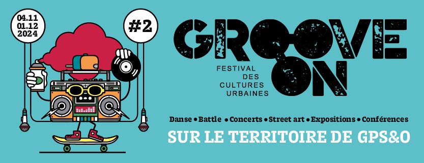 Groove On transforme à nouveau le territoire GPS&O en terrain de jeu pour les artistes et créateurs du mouvement hip hop. Danse, concerts, théâtre, spectacles, street art, expositions, ateliers